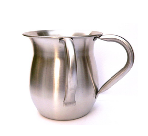 Taza de lavado de acero inoxidable pulido con espejo Nueva taza de lavado de manos judía con acabado tradicional - Product Image 1