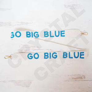 CRYSTAL CRAFT Wreck Em Tech Correa de monedero con cuentas de cristal de oro blanco personalizada Estilo DE LA India Opción de logotipo personalizado - Product Image 6