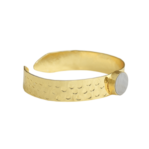 Pulsera de Madreperla Laxmi Jewellers, Chapada en Oro de 24K, Ajustable, Estilo Vintage, Joyería para Mujer, Regalo de Aniversario - Product Image 2