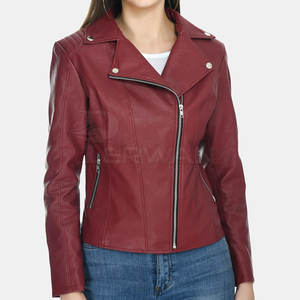 Chaquetas de cuero hechas en Pakistán para mujer, ropa de invierno 2025, chaqueta de cuero personalizada para mujer - Product Image 4