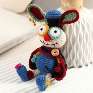 Muñeco de Conejo de Fieltro Hecho a Mano con Ganchillo, Colgante Creativo de Algodón, Adorno Colgante para Regalo - Product Image 2