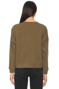 Sudadera de cuello redondo de punto de algodón 100% para mujer, bordado de logotipo personalizado, antiarrugas, longitud Regular, Invierno/otoño - Product Image 2