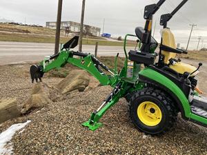 Cortacésped johnn Deer con cargador frontal y retroexcavadora trasera 4wd Tractor agrícola con máquina rotativa a la venta - Product Image 3