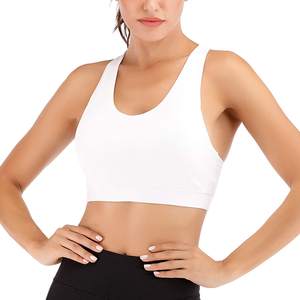 Soutien-gorge de sport Fitness sans couture de haute qualité pour femmes haut de Yoga léger et respirant conception de dos croisé options de taille plus - Product Image 1