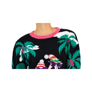 เสื้อสเวตเตอร์ปักเลื่อม IOT Junior สีดำ ไซส์ XS/X-Small สำหรับฤดูหนาว แบบผูกเชือก - Product Image 4