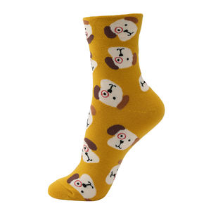 Calcetines de Algodón Transpirables para Mujer, con Diseño Gráfico Novedoso de Personajes de Animales, para Uso Diario Informal - Product Image 5