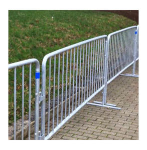 Barrière de contrôle de foule en métal personnalisée Garde-corps en fer portable Barricades Clôture temporaire Prix d'usine - Product Image 1