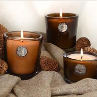 Bougie parfumée en cire de soja avec couvercle en bambou écologique, fabrication OEM au Vietnam, pour mariage et fête