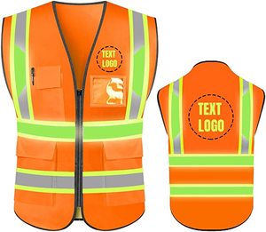 เสื้อกั๊กสะท้อนแสงมีซิป,เสื้อสะท้อนแสงสำหรับตำรวจจราจร - Product Image 6