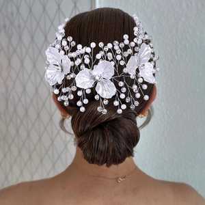 Bridella BHP820-S Bandeau en perles et cristaux ivoire avec un ajustement confortable et sécurisé pour les mariages élégants et les événements formels - Product Image 6