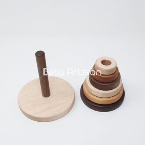 Juguete de Madera DIY de 10 Pisos para Actividades Cognitivas Montessori, Juego Educativo para el Desarrollo del Pensamiento y Competencia en Niños - Product Image 4