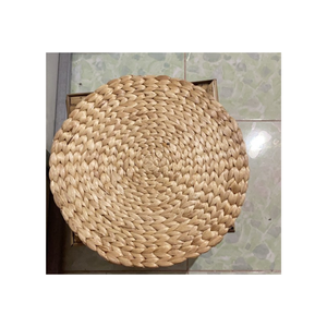New Process 2024 Water Hyacinth Woven <b>Placemats</b> <b>Round</b> Natural Material From Viet Nam - Product Image 2