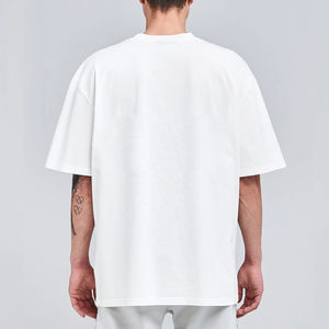 T-shirts surdimensionnés pour hommes Coupe ample Style streetwear moderne 100% coton Toucher doux Écologique Vêtements décontractés pour tous les jours - Product Image 3