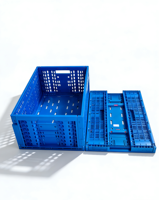Caisse pliable en plastique de qualité alimentaire, empilable et pliable, bac de rangement