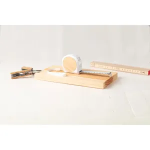 Flessometro in bambù personalizzato da 5 m con fermacorda, gadget promozionale - Product Image 4