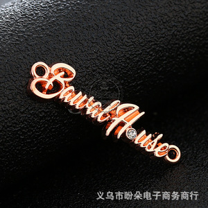 Accesorios para Bolsos DIY: Etiqueta Metálica de Aleación de Zinc con Pasadores para Logotipo de Bolso, Insignia Electrochapada Personalizada Cosida a Mano - Product Image 4