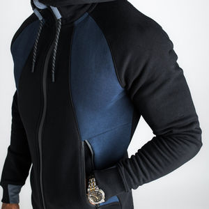 2025 alta calidad deporte al aire libre hombres 2 piezas conjunto OEM personalizado chándal sudaderas con capucha conjunto entrenamiento Jogging Wear Jogger conjunto chándal - Product Image 3