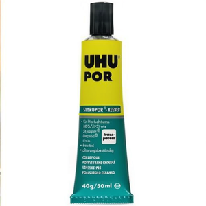 UHU POR 40g/50ml Colle liquide transparente pour polystyrène, non rechargeable, non lavable, à usage unique - Product Image 3