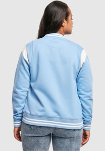 Veste universitaire pour femmes en gros, hiver, col montant, imprimé, coupe-vent et réversible, couleurs personnalisables - Product Image 5