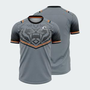 T-shirts décontractés à manches courtes pour hommes, coupe classique, pour streetwear, musculation et fitness, design uni, 100 % polyester - Product Image 3