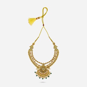 Collar de Aleación de Zinc con Diseño de Flores en Oro Antiguo para Mujer, Listo para Bodas, 188668 - Product Image 4