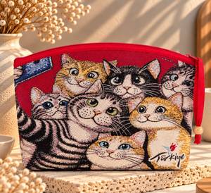 DAFNI BIG PAZAR Hand Embroidery Printed Mini <b>Fabric</b> <b>Wallet</b> Bag for Women Mother's Day Promotional Apparel Model 577 - Product Image 1