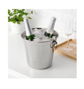 Metal Silver Color Designer Wine <b>Bucket</b> for 2 Bottles Beverage <b>Champagne</b> <b>Bucket</b> Wine <b>Bucket</b> Unique <b>Champagne</b> Tub Modern Tub - Product Image 1