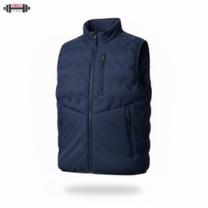 Vente directe d'usine OEM Veste matelassée pour homme Tissu en toile Unisexe Casual Hiver Vente en gros - Product Image 6