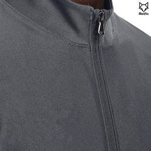 Men's Solid Color Full <b>Zip</b> Track Suit Quick Dry Sporty Training Outfit Autumn Wear Regular Fit Polyester Material - Product Image 6