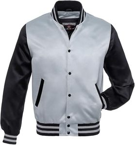 Blouson d'aviateur en satin personnalisé de haute qualité grande taille tissu tricoté respirant fermeture à glissière motif d'hiver léger et décontracté - Product Image 1