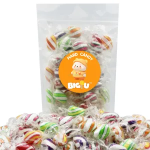 Fabrik großhandel neue Produkte leckere bunte spiralförmige harte Süßigkeiten benutzerdefiniert Großhandel Weihnachts-Süßigkeiten