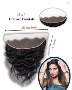 13x6 HD Lace Frontales 100% Virgen Remy Cabello humano peruano Natural Marrón y Negro 100 gramos de peso para mujeres - Product Image 5