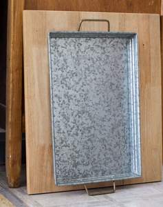 Bandeja galvanizada decorativa de mesa de diseño único bandeja galvanizada de alta calidad con asas para bandeja de Decoración de mesa de artículos de hotel - Product Image 6