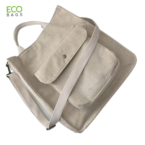 Nouveau produit OEM ODM fabricant sacs fourre-tout en velours côtelé vente en gros prix bon marché pour vente en gros fabriqué au Vietnam 2023 - Product Image 1