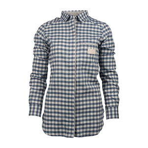 Camisa Protectora de Franela a Cuadros Naranja Marrón para Mujer, con Botones a Presión, Manga Larga, Estilo Informal y Activo - Product Image 5