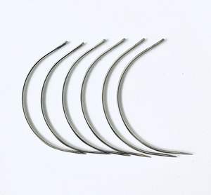 Aiguilles à coudre à main de Type C pour Extension de cheveux, outils de perruque à aiguille incurvée - Product Image 3