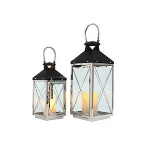 Metal Top <b>Large</b> White Wooden <b>Lantern</b> <b>Outdoor</b> for Wedding and Ramadan Decoration - Product Image 6