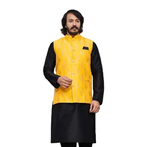 印度供应商提供的最优质印度男士直筒全尺寸库尔塔睡衣民族服装时尚库尔塔睡衣