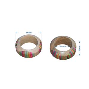 Servilleteros ecológicos clásicos de madera de mango multicolor, soporte decorativo moderno para bodas, uso diario, ocasiones especiales - Product Image 4