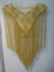 Parches bordados con cuentas de vidrio y lentejuelas hechos a medida, piezas para el cuello, ideales para diseñadores de moda para reventa - Product Image 2