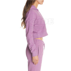 Sweat-shirts à capuche courts, style 2025, sweat-shirt à capuche court personnalisé, vêtements streetwear pour la vente en gros, vêtements décontractés - Product Image 5