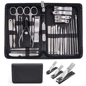 Premium <b>Professional</b> High Quality Manicure Pedicure Set Stainless Steel Tools Lightweight Reusable Single Spring Bag Adult - Product Image 6