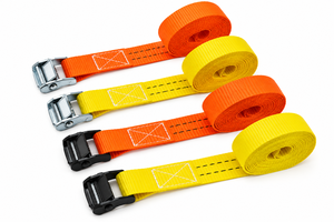 Sangle à boucle à came en polyester de 38 mm, 450 kg, sans crochet, pour le transport de marchandises sur camion, fixation de charge, fabricant OEM - Product Image 5