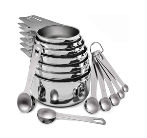 Fabrication en vrac Cuillère à mesurer en acier inoxydable Cuillère à mesurer Gadgets de cuisine Outils de cuisson Cuillère de cuisine en acier inoxydable - Product Image 2