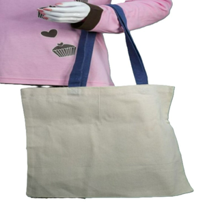 Sac fourre-tout en coton réutilisable personnalisé, petit MOQ, sac de shopping en toile imprimé sur mesure, écologique, pour femme, avec fermeture éclair, idéal pour la plage - Product Image 4