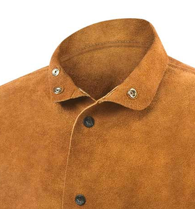 Vestes de soudage en cuir résistant aux flammes vêtements de sécurité pour soudeur manches longues veste de travail de soudage 2025 - Product Image 4