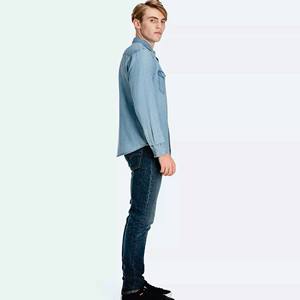 Haute qualité 2023 chemises décontractées pour hommes 100% coton respirant chemises à manches longues pour hommes accepter OEM - Product Image 3