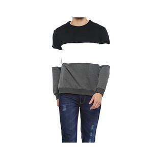 100% coton tissu léger OEM Logo personnalisé sweat-shirt en gros conception personnalisée pull hommes hiver basiques sweats - Product Image 3