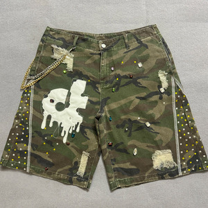 Pantalones cortos de diamantes de imitación de bajo precio para venta en línea Hecho en Pakistán Pantalones cortos de diamantes de imitación de alta calidad - Product Image 1