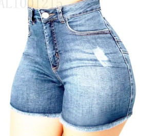 Nouveau Denim Shorts Femme D'été Taille Haute Minceur femmes vêtements de haute qualité denim Design Style Pantalon shorts - Product Image 3
